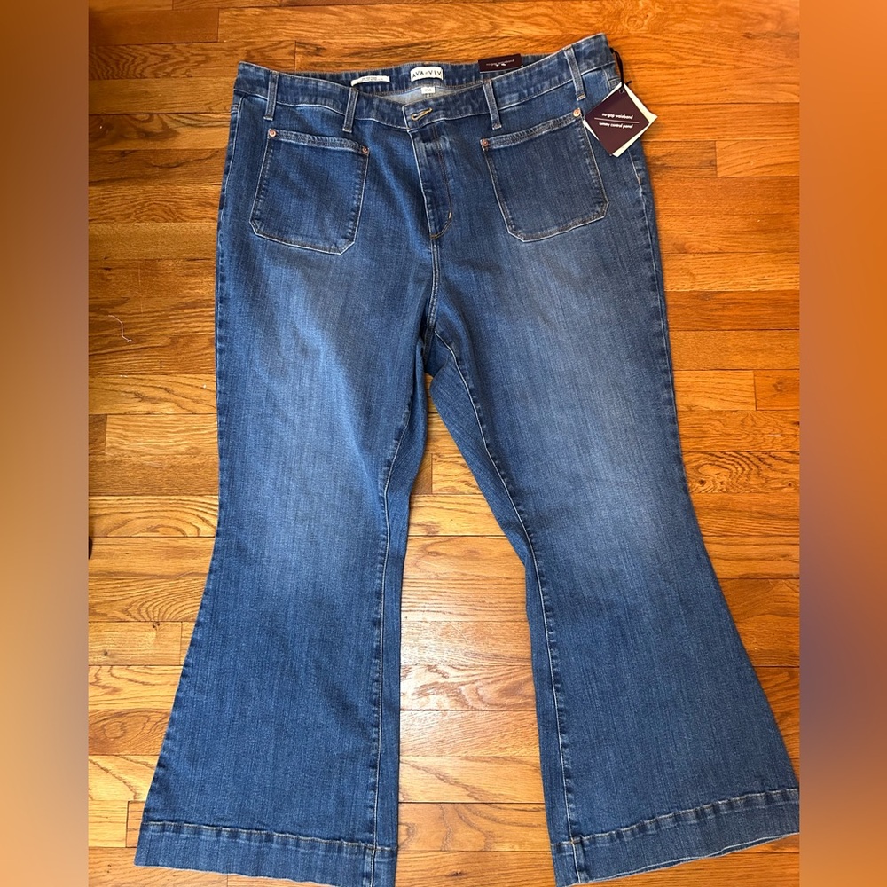 Ava & Viv Classic Blue Wide Leg Jeans